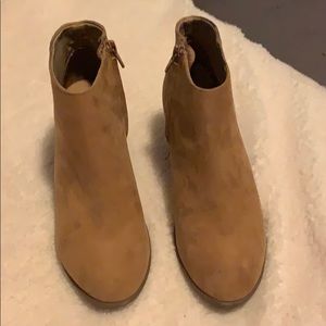 Tan ankle boots